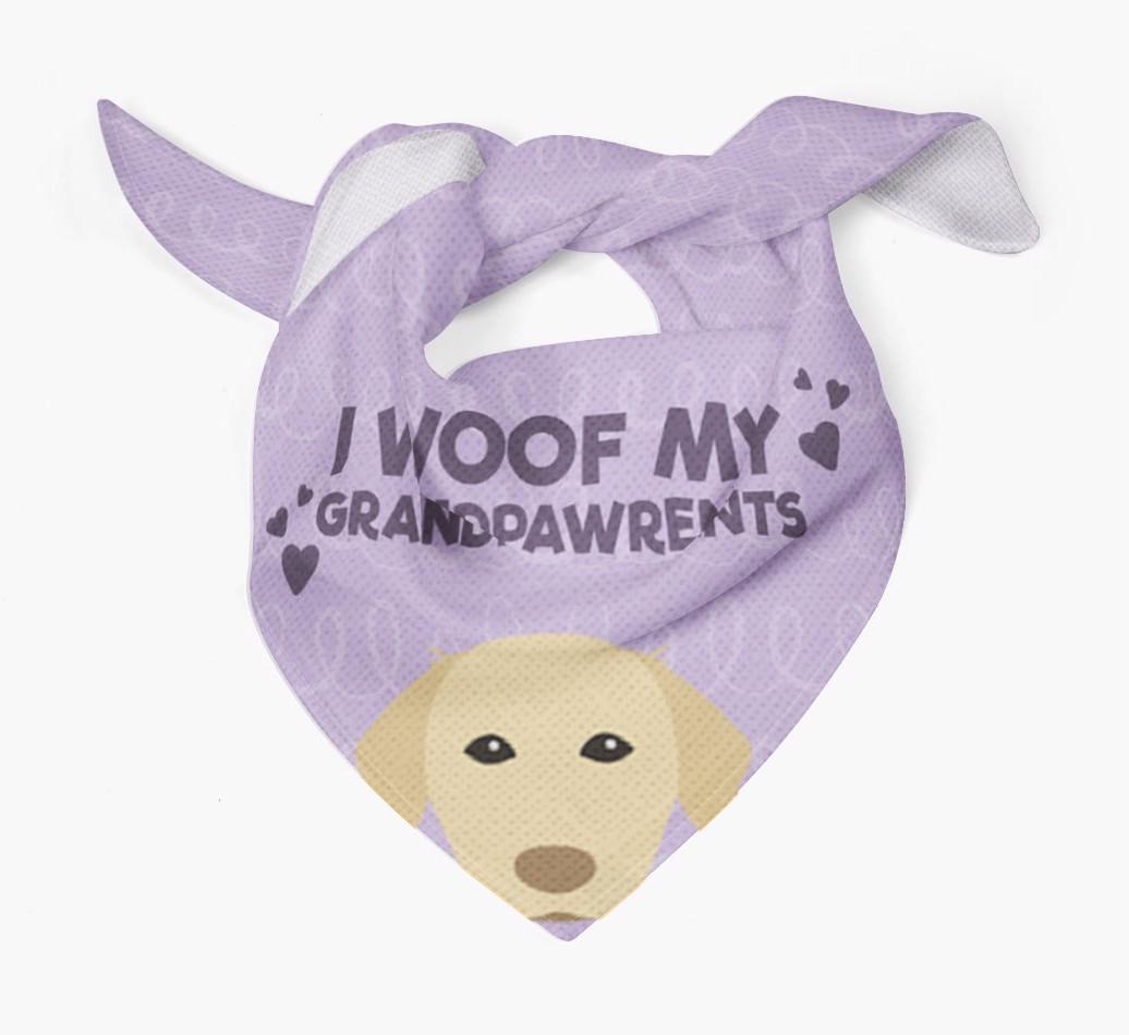'I Woof My Grandpawrents' Bandana for your {breedFullName}