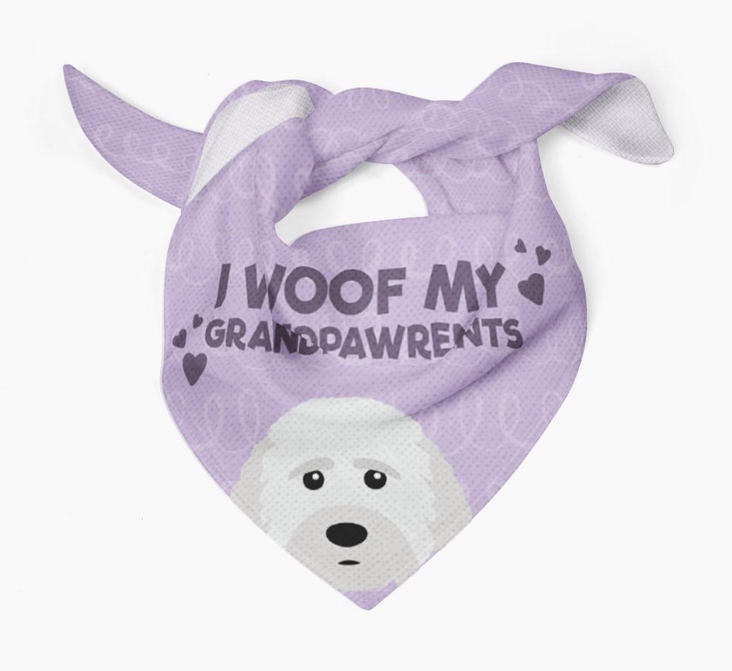 'I Woof My Grandpawrents' Bandana for your {breedFullName}