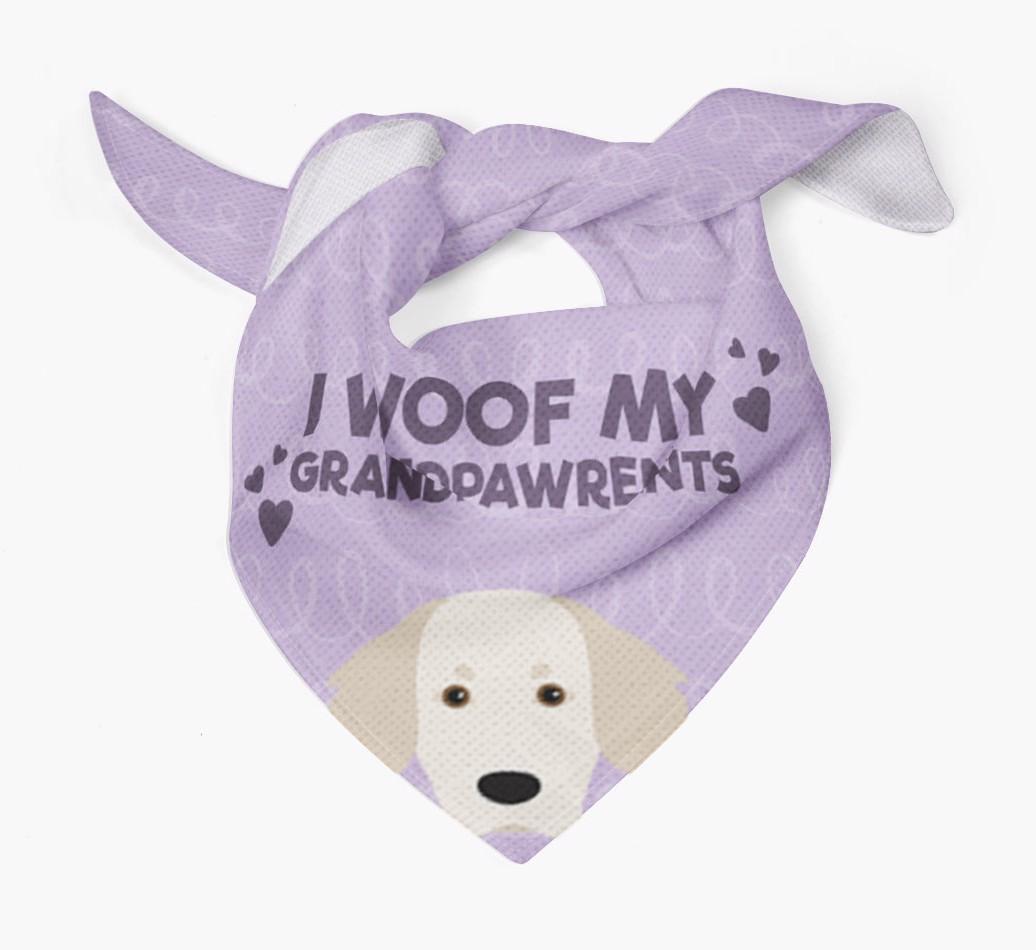 'I Woof My Grandpawrents' Bandana for your {breedFullName}