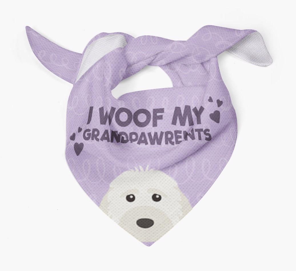 'I Woof My Grandpawrents' Bandana for your {breedFullName}