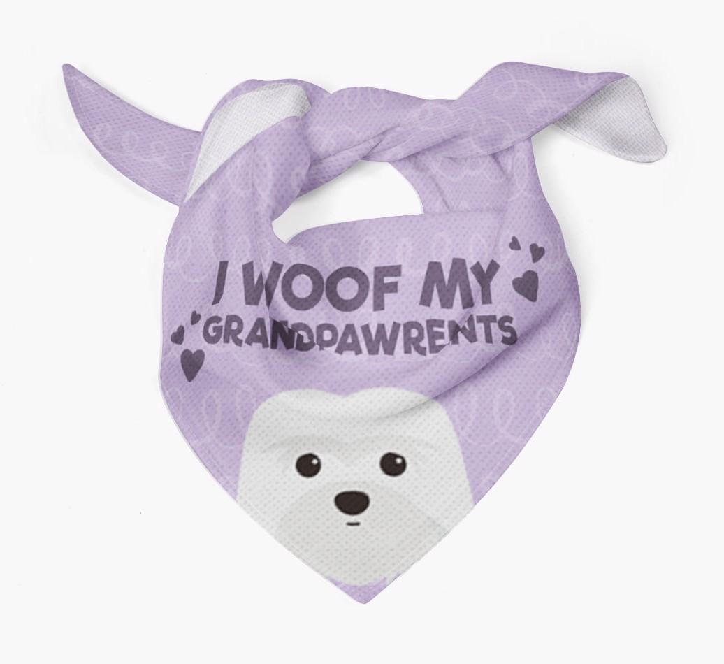 'I Woof My Grandpawrents' Bandana for your {breedFullName}