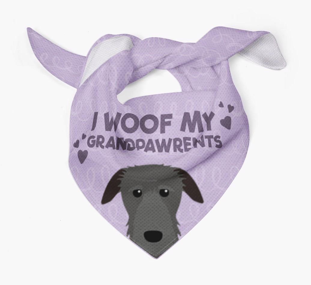 'I Woof My Grandpawrents' Bandana for your {breedFullName}