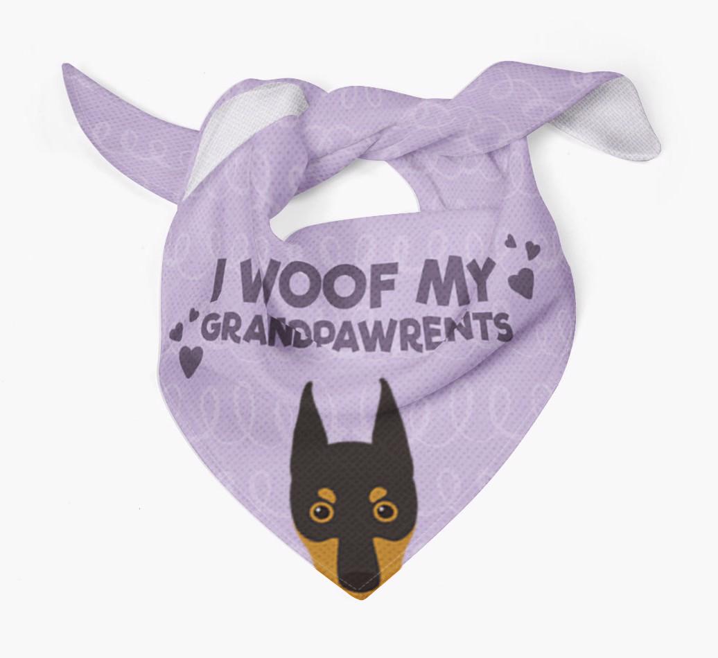 'I Woof My Grandpawrents' Bandana for your {breedFullName}
