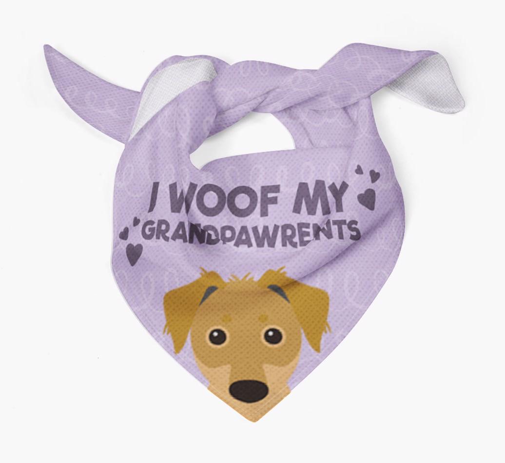 'I Woof My Grandpawrents' Bandana for your {breedFullName}
