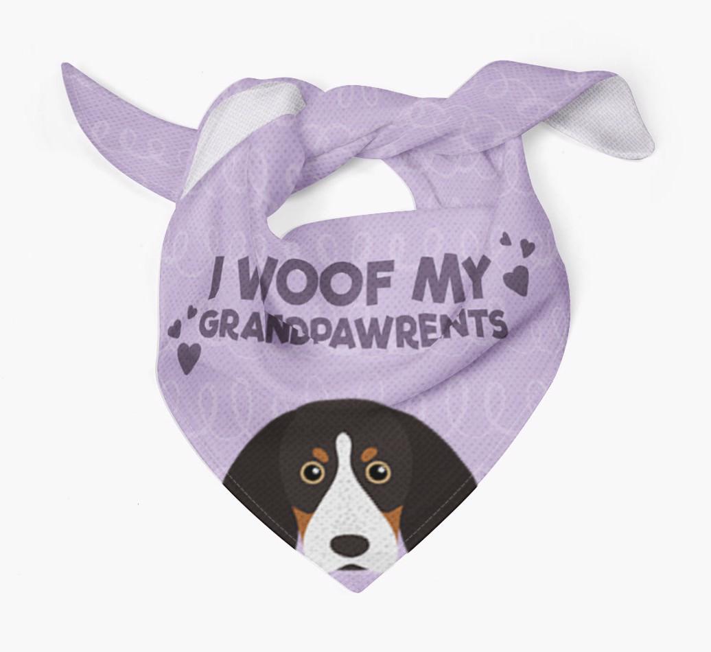 'I Woof My Grandpawrents' Bandana for your {breedFullName}