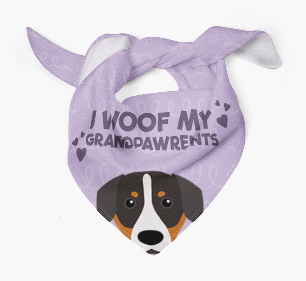 'I Woof My Grandpawrents' Bandana for your {breedFullName}