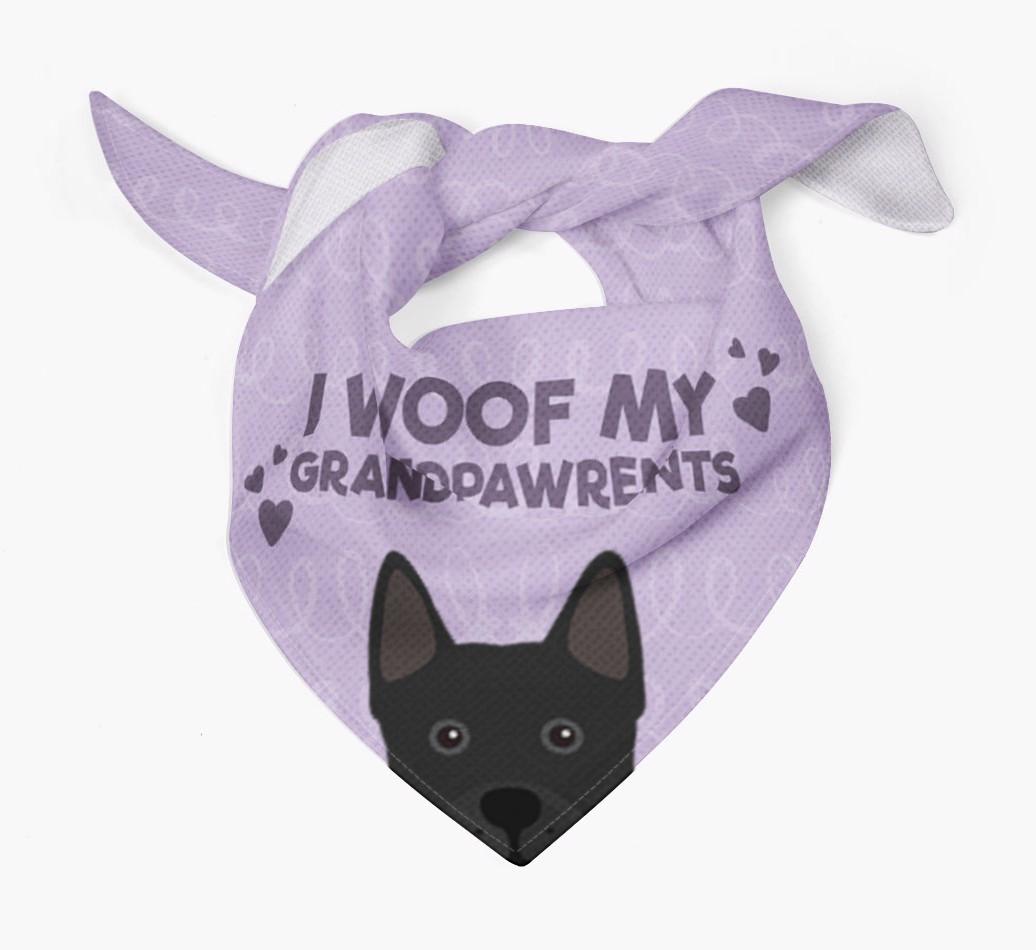 'I Woof My Grandpawrents' Bandana for your {breedFullName}