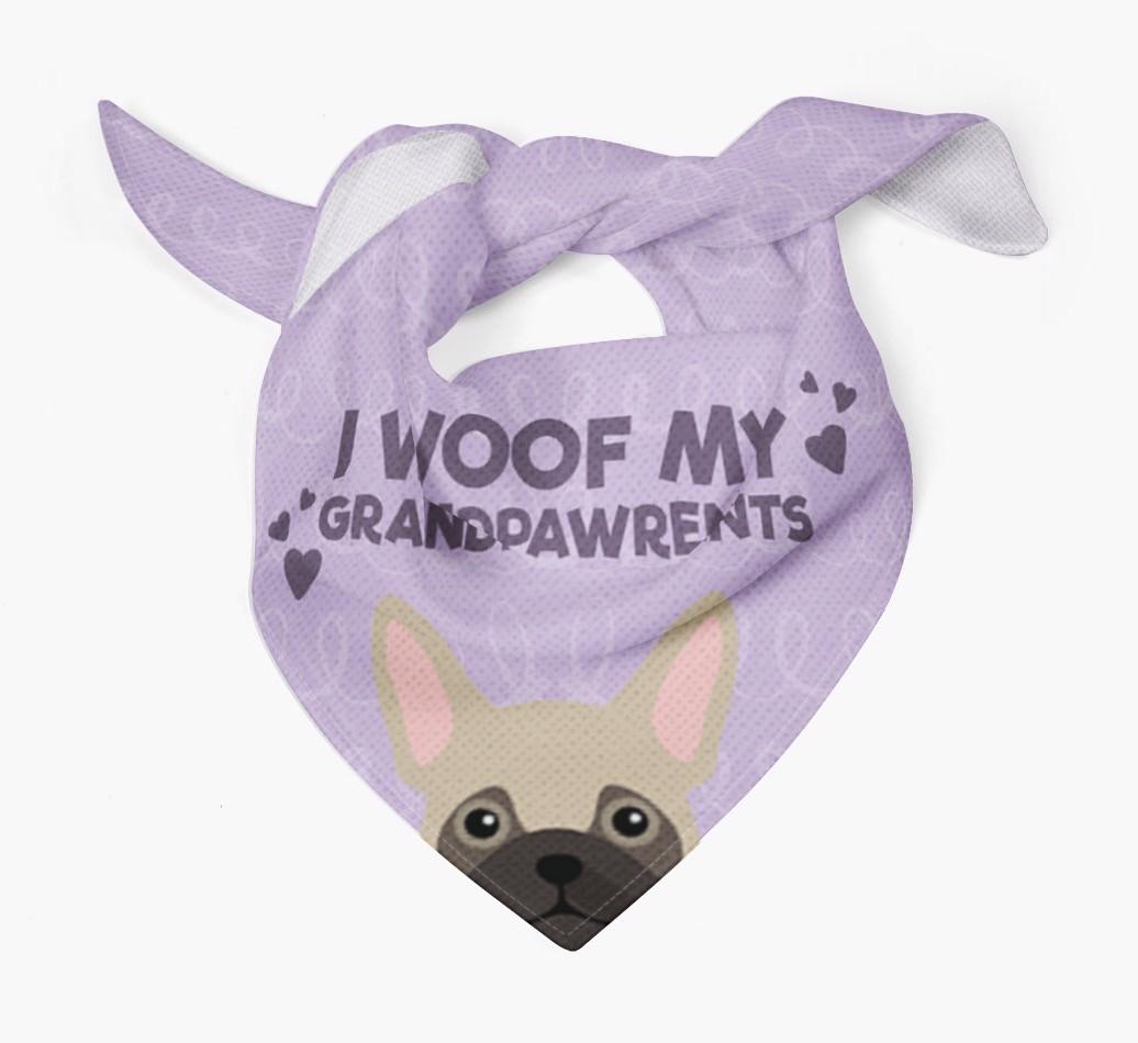 'I Woof My Grandpawrents' Bandana for your {breedFullName}