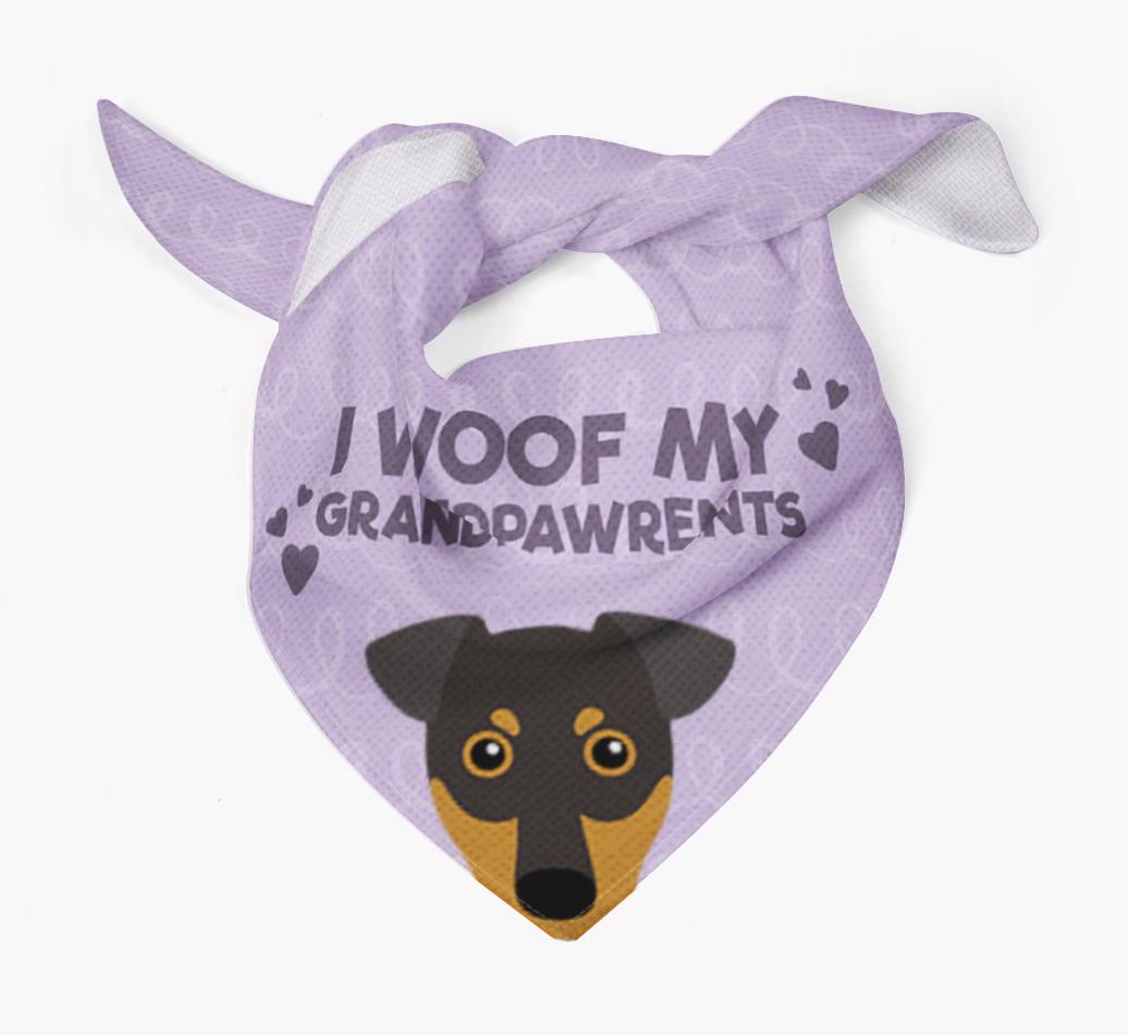 'I Woof My Grandpawrents' Bandana for your {breedFullName}