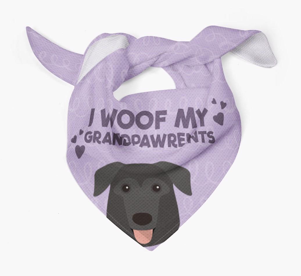 'I Woof My Grandpawrents' Bandana for your {breedFullName}