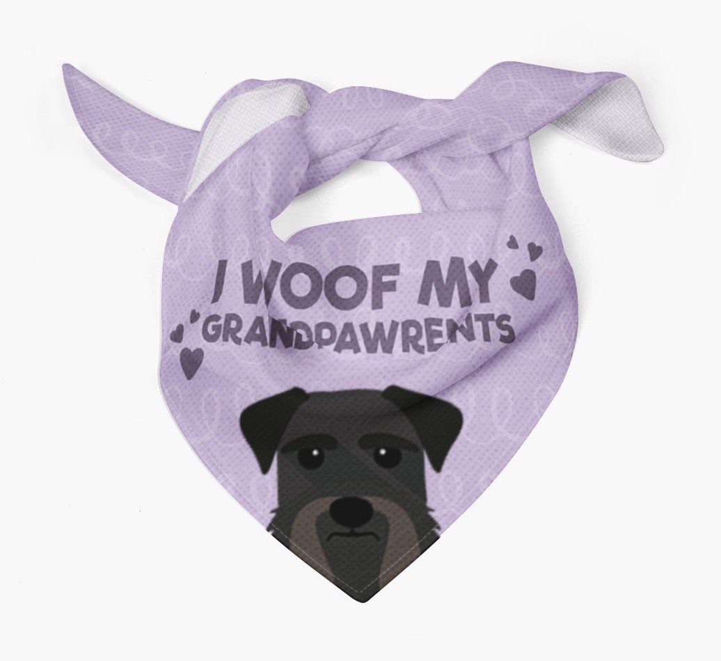 'I Woof My Grandpawrents' Bandana for your {breedFullName}
