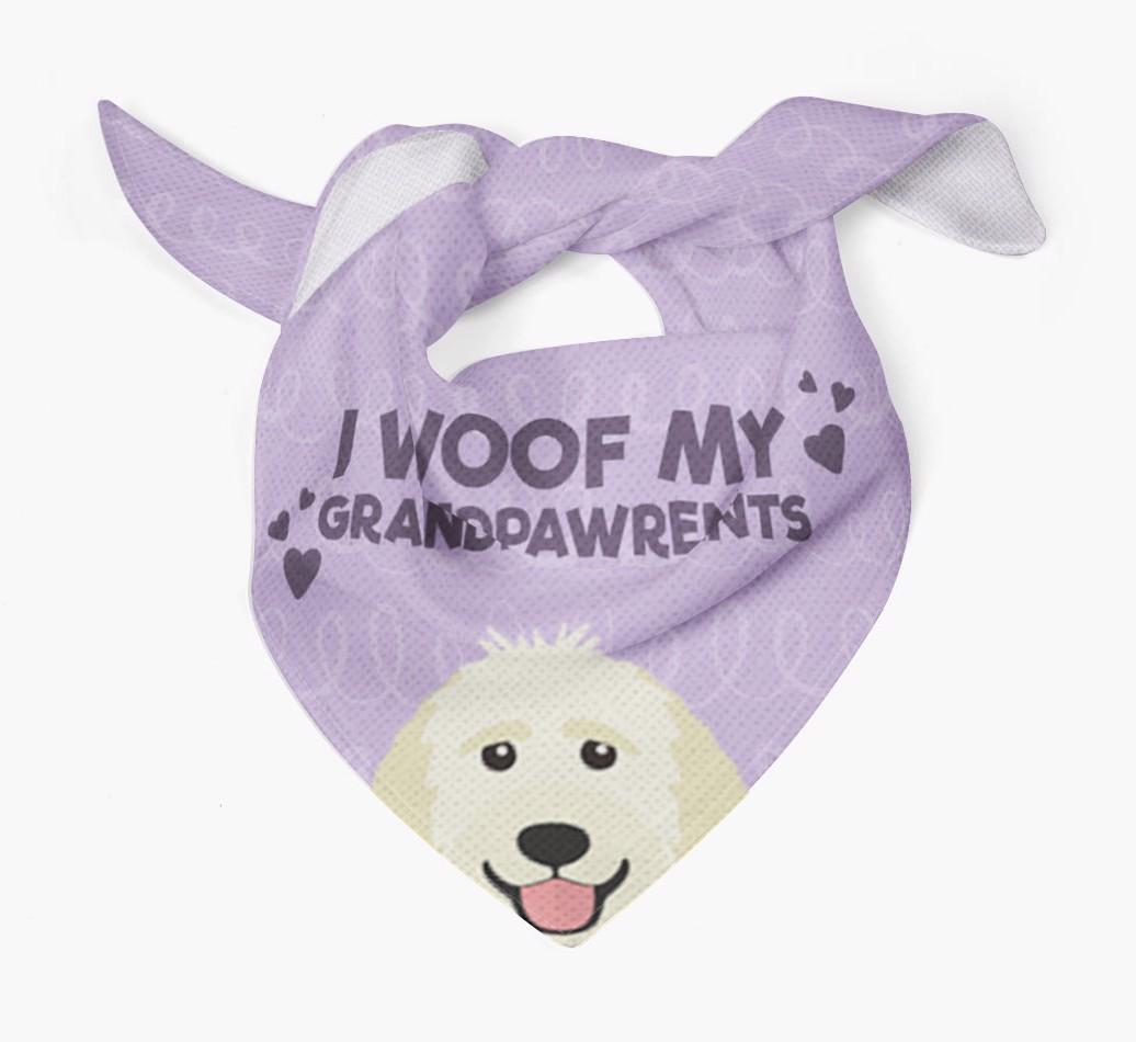 'I Woof My Grandpawrents' Bandana for your {breedFullName}