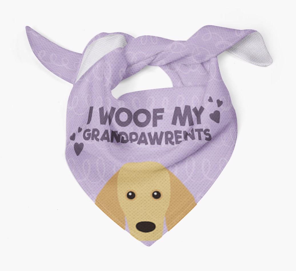 'I Woof My Grandpawrents' Bandana for your {breedFullName}
