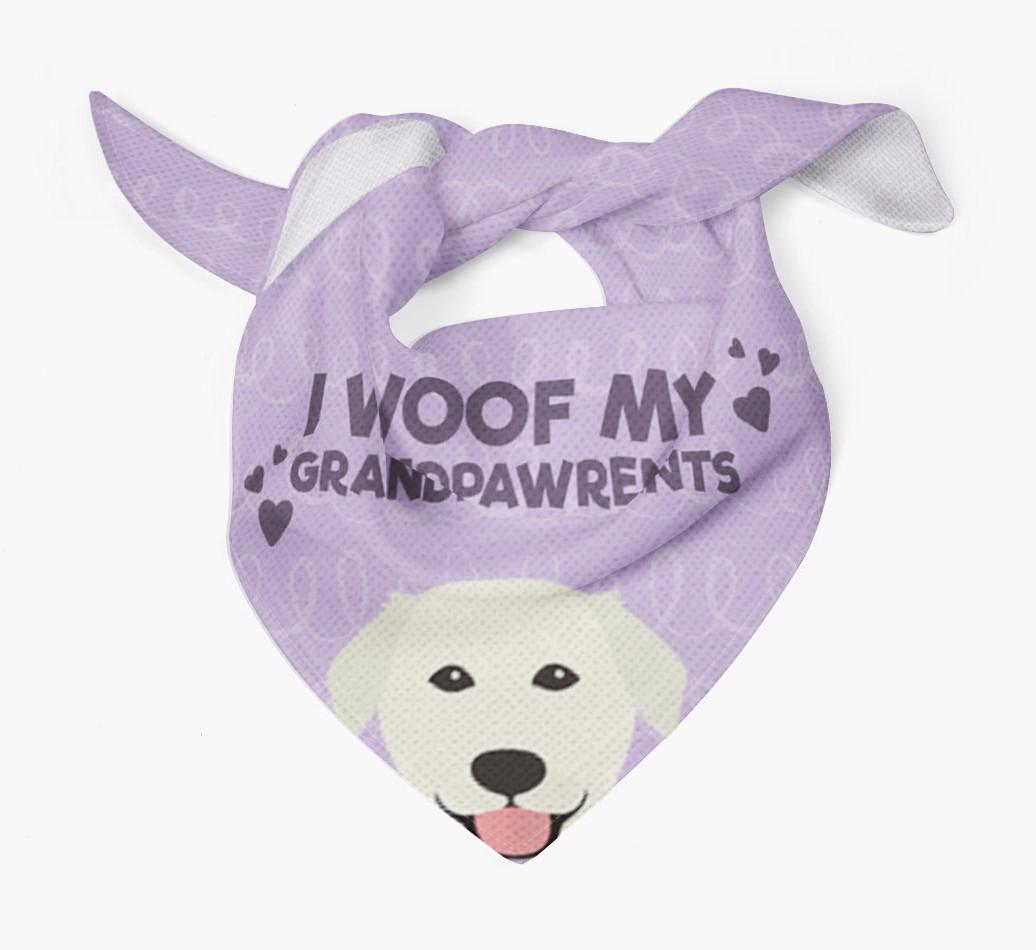 'I Woof My Grandpawrents' Bandana for your {breedFullName}
