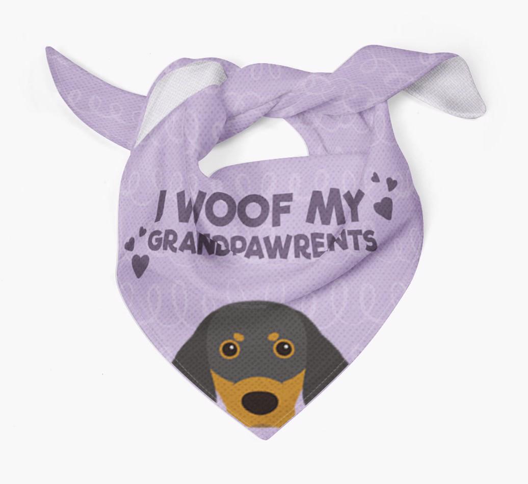 'I Woof My Grandpawrents' Bandana for your {breedFullName}