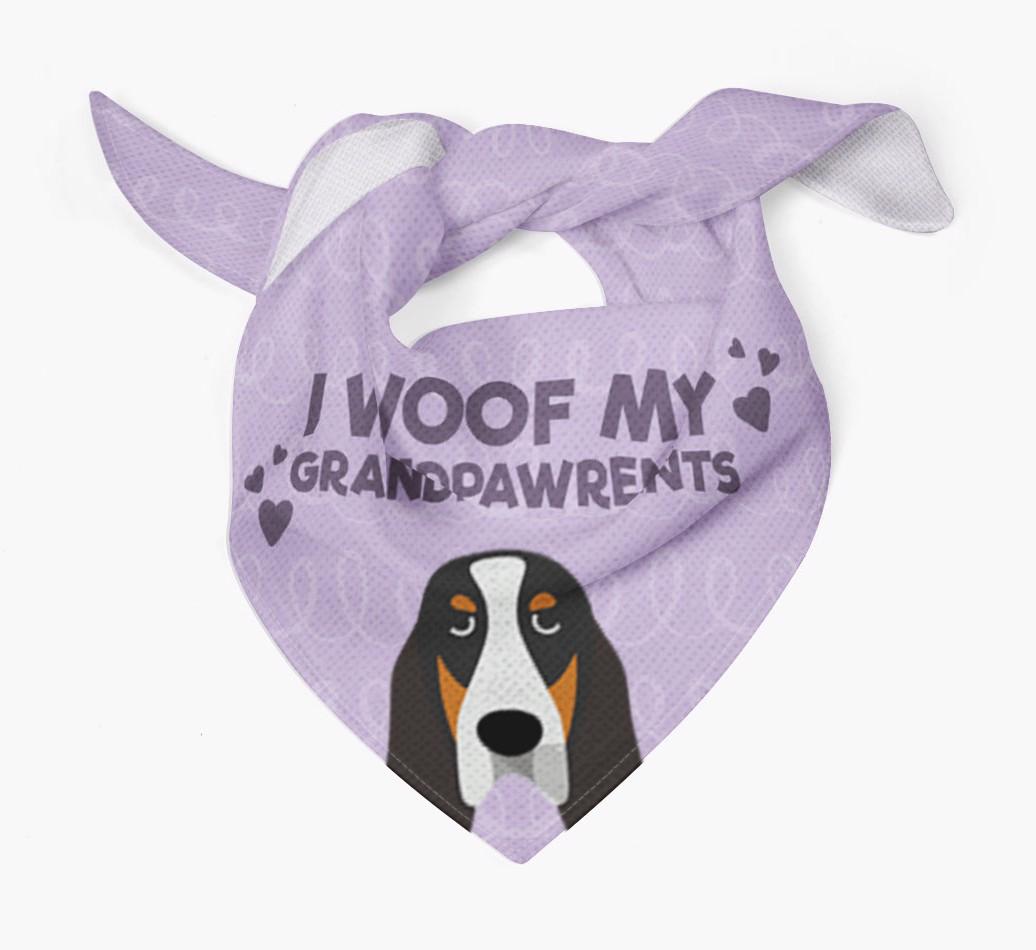 'I Woof My Grandpawrents' Bandana for your {breedFullName}