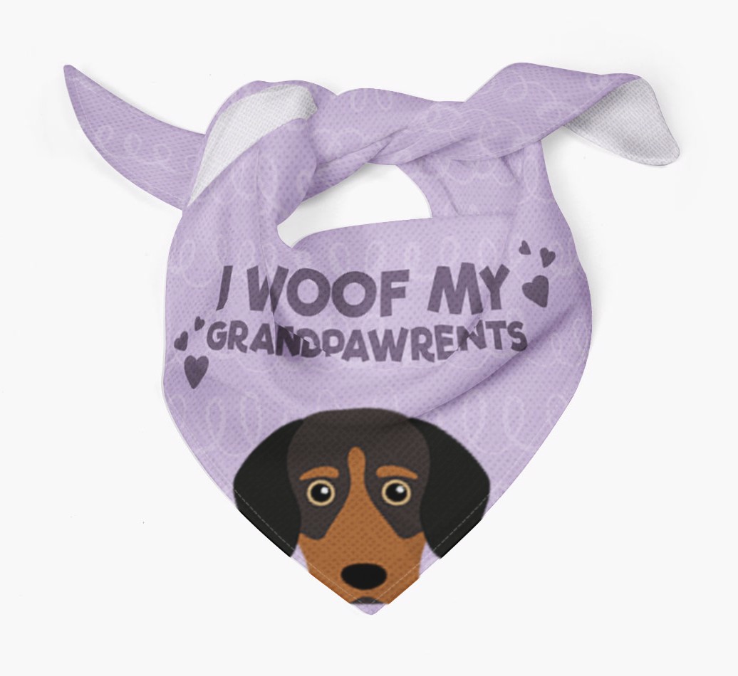 'I Woof My Grandpawrents' Bandana for your {breedFullName}