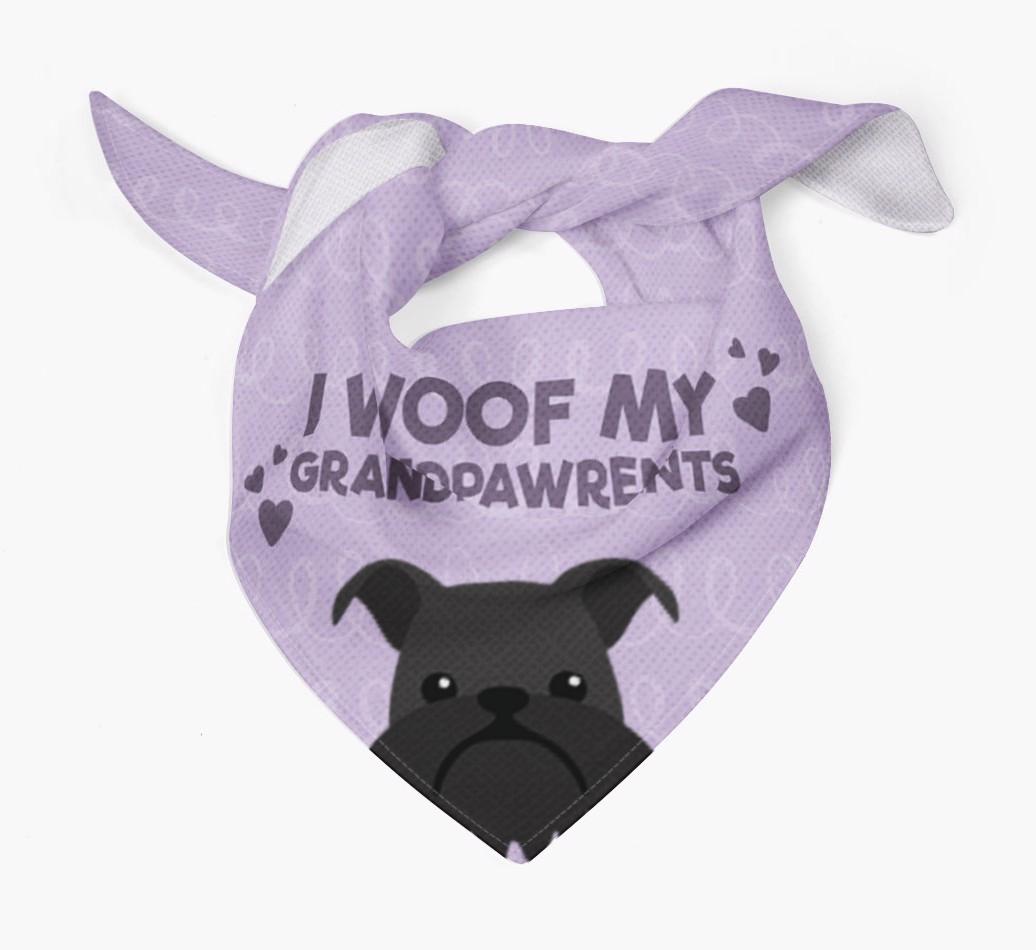 'I Woof My Grandpawrents' Bandana for your {breedFullName}