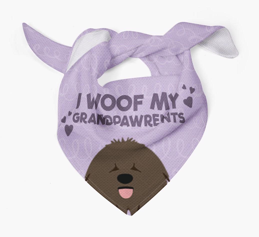 'I Woof My Grandpawrents' Bandana for your {breedFullName}