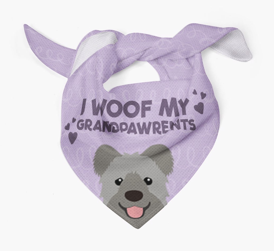 'I Woof My Grandpawrents' Bandana for your {breedFullName}