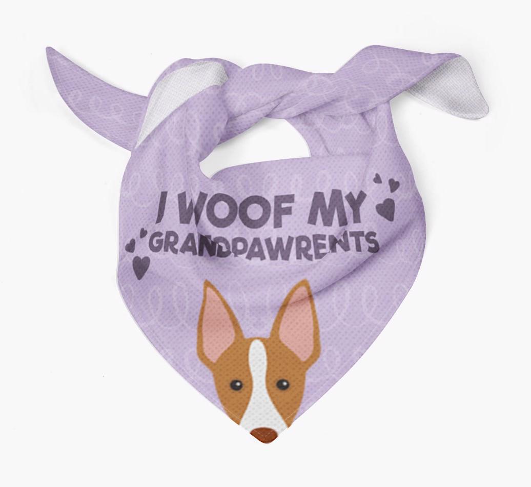 'I Woof My Grandpawrents' Bandana for your {breedFullName}