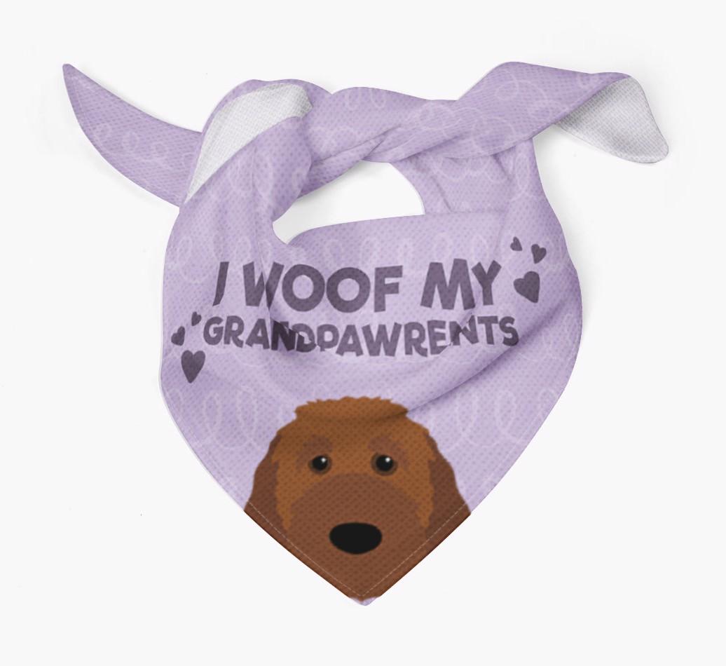 'I Woof My Grandpawrents' Bandana for your {breedFullName}