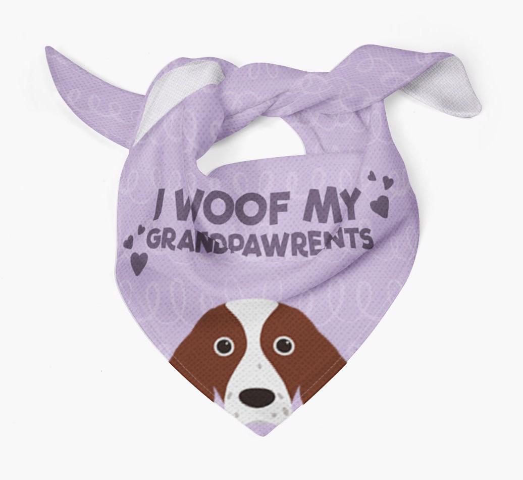 'I Woof My Grandpawrents' Bandana for your {breedFullName}