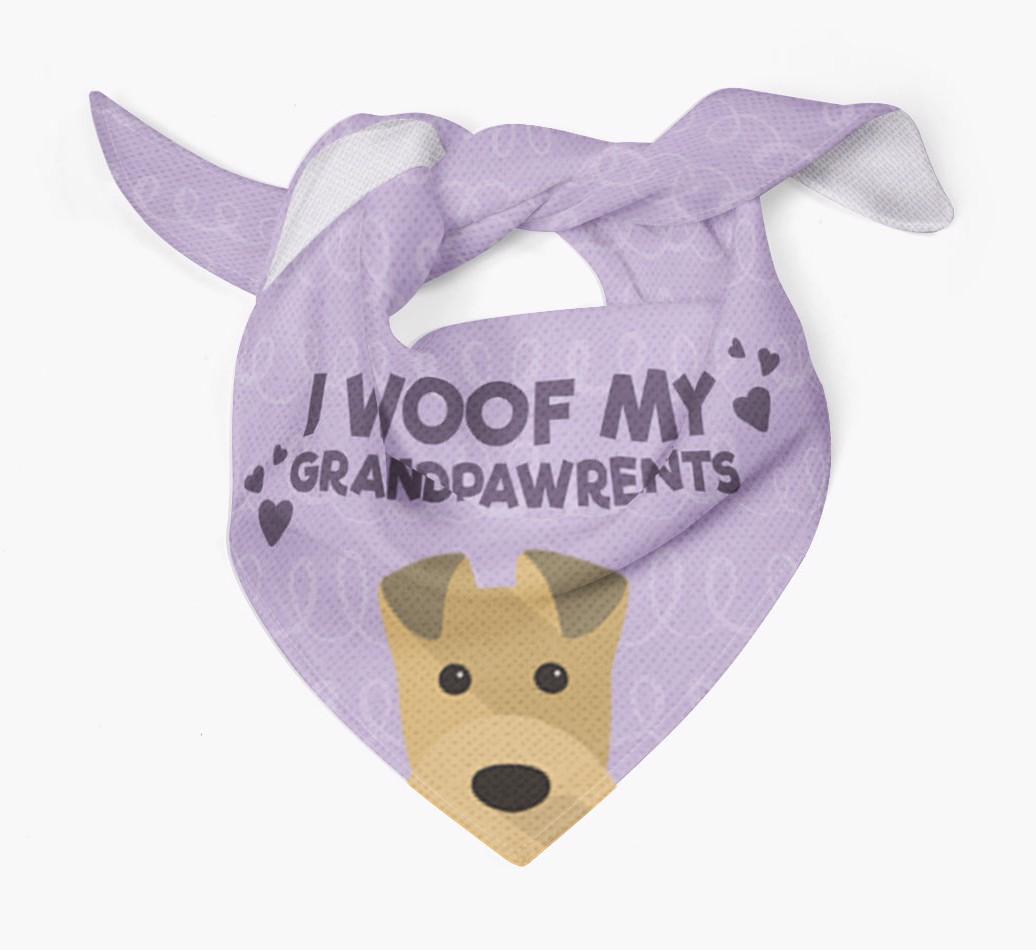 'I Woof My Grandpawrents' Bandana for your {breedFullName}