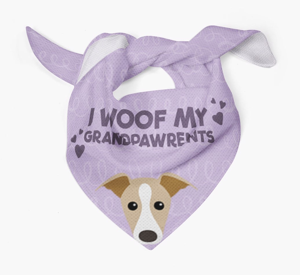 'I Woof My Grandpawrents' Bandana for your {breedFullName}