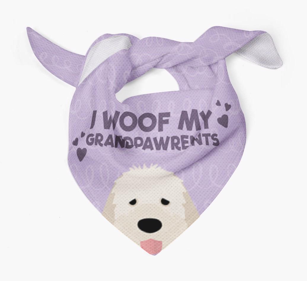 'I Woof My Grandpawrents' Bandana for your {breedFullName}