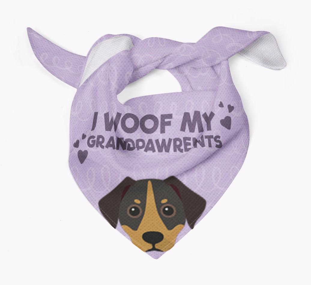 'I Woof My Grandpawrents' Bandana for your {breedFullName}