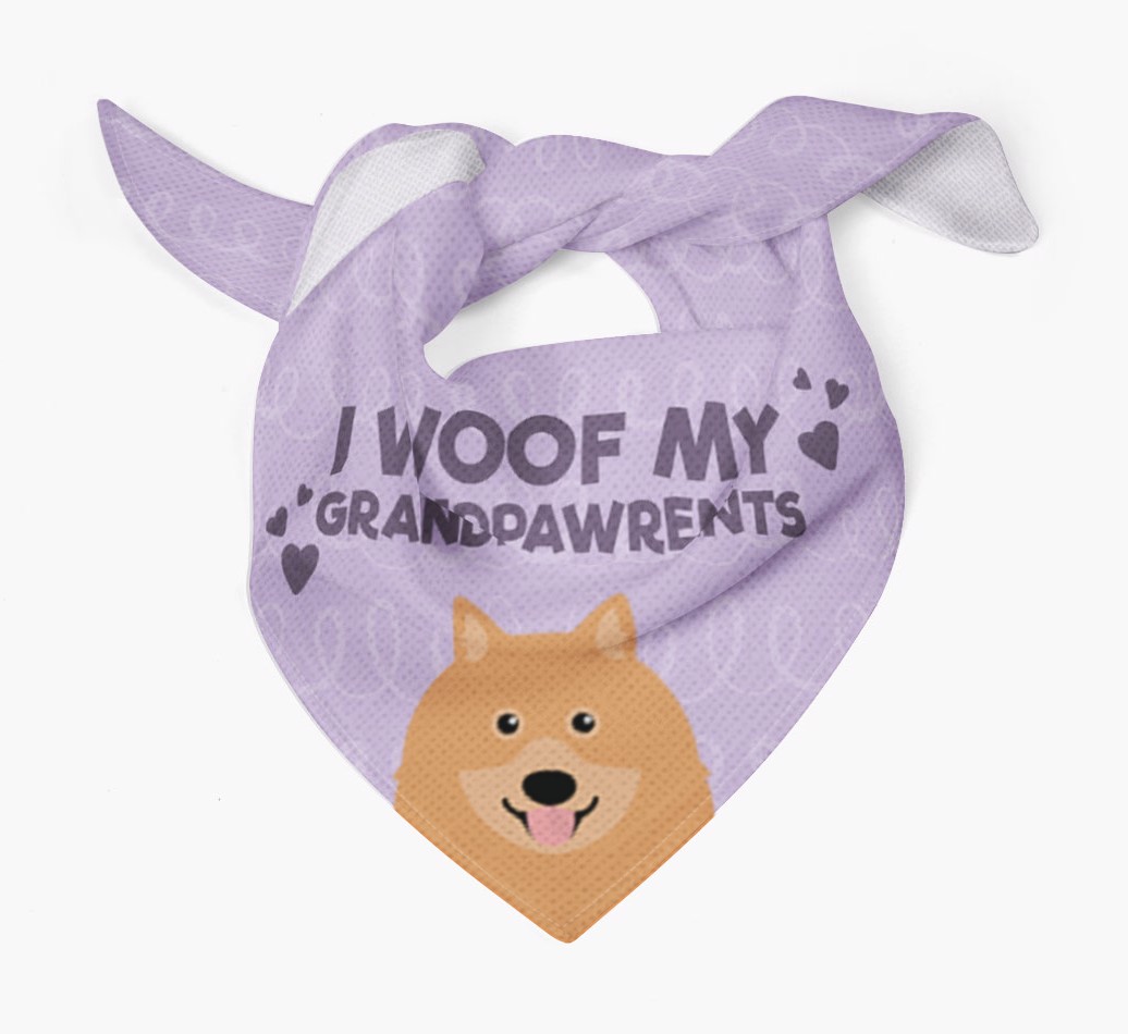 'I Woof My Grandpawrents' Bandana for your {breedFullName}