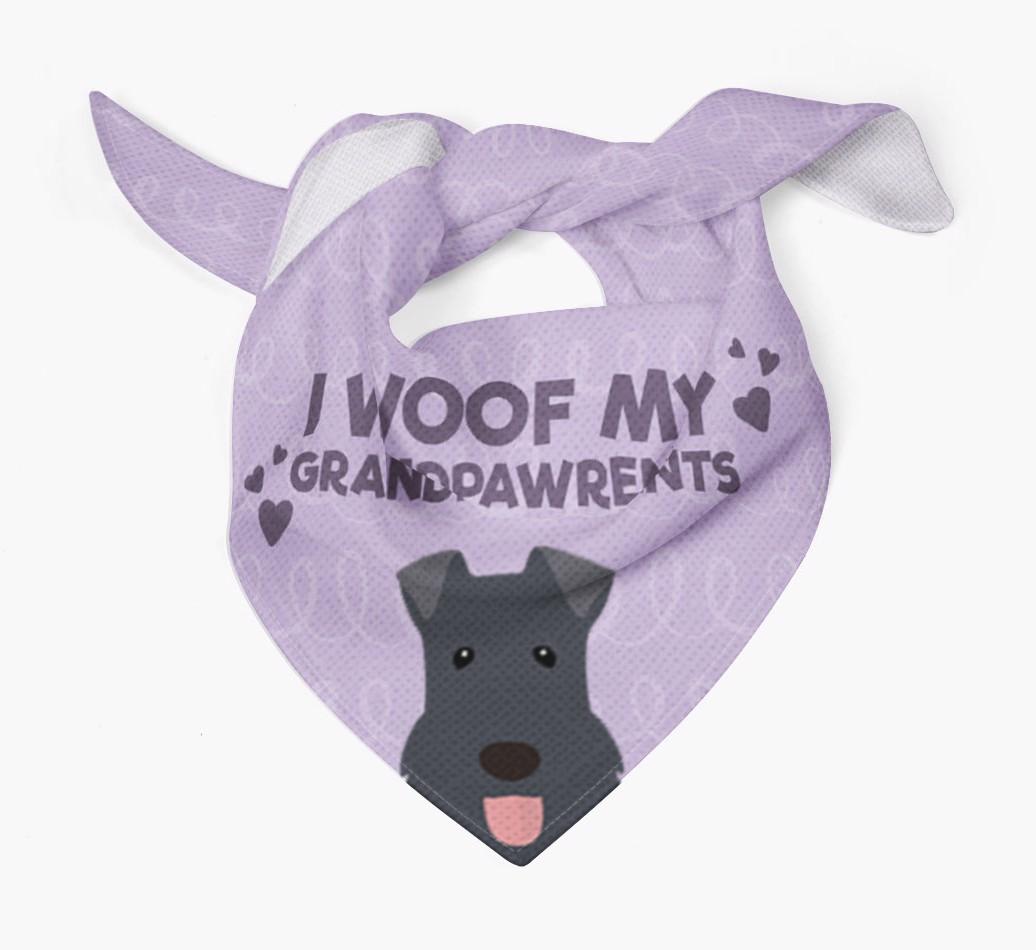 'I Woof My Grandpawrents' Bandana for your {breedFullName}