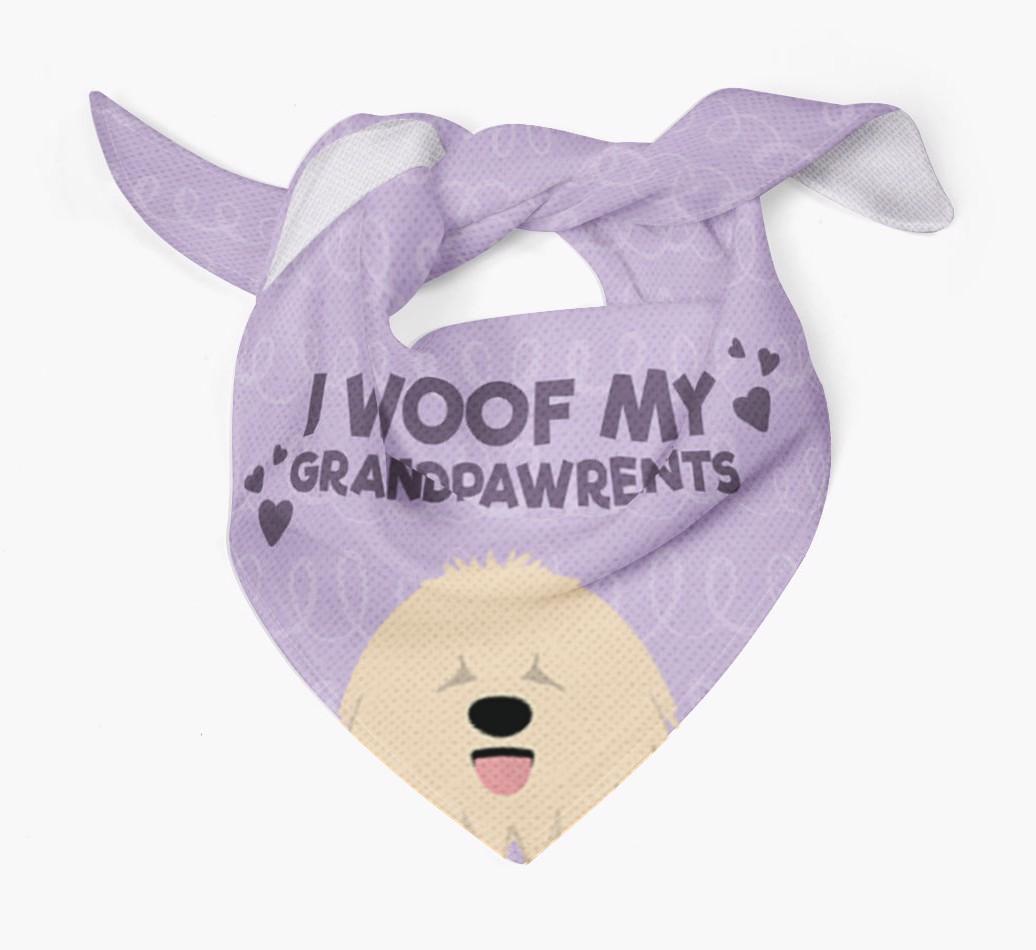 'I Woof My Grandpawrents' Bandana for your {breedFullName}