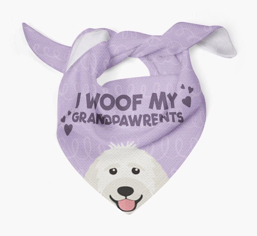 'I Woof My Grandpawrents' Bandana for your {breedFullName}