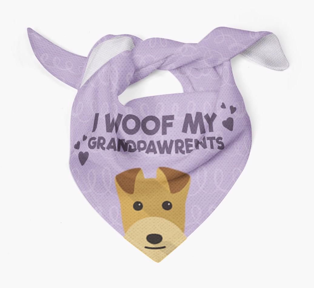 'I Woof My Grandpawrents' Bandana for your {breedFullName}
