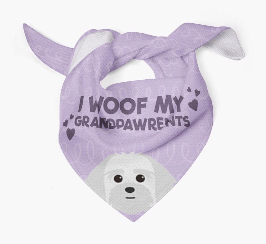 'I Woof My Grandpawrents' Bandana for your {breedFullName}