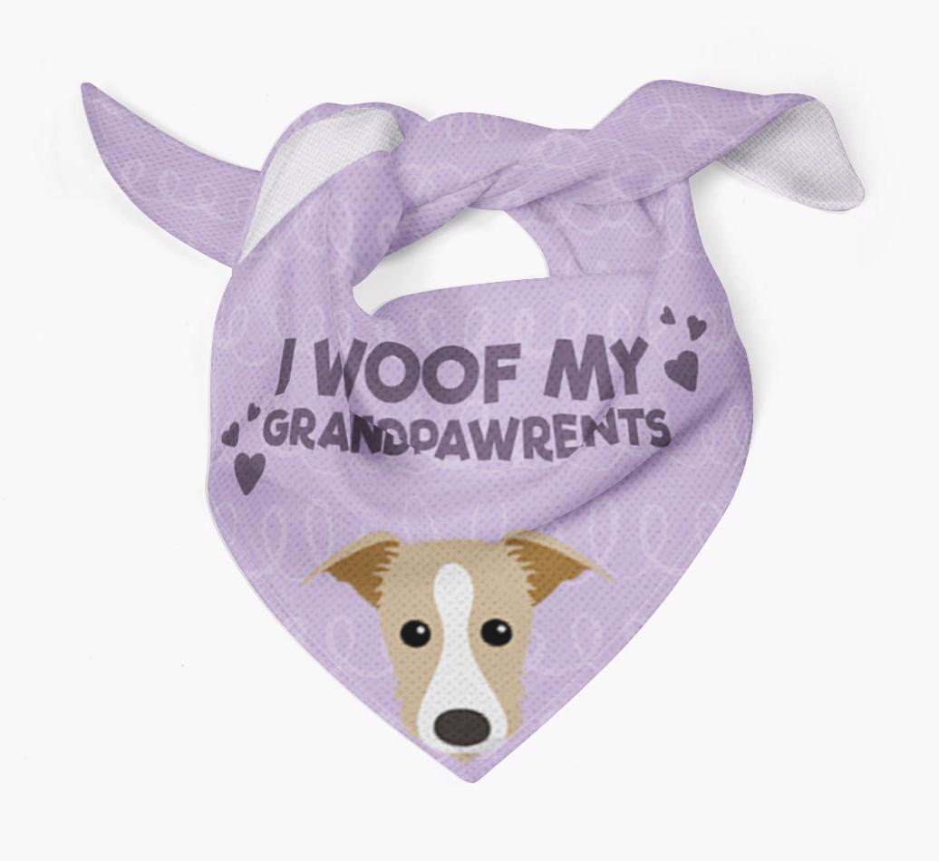 'I Woof My Grandpawrents' Bandana for your {breedFullName}