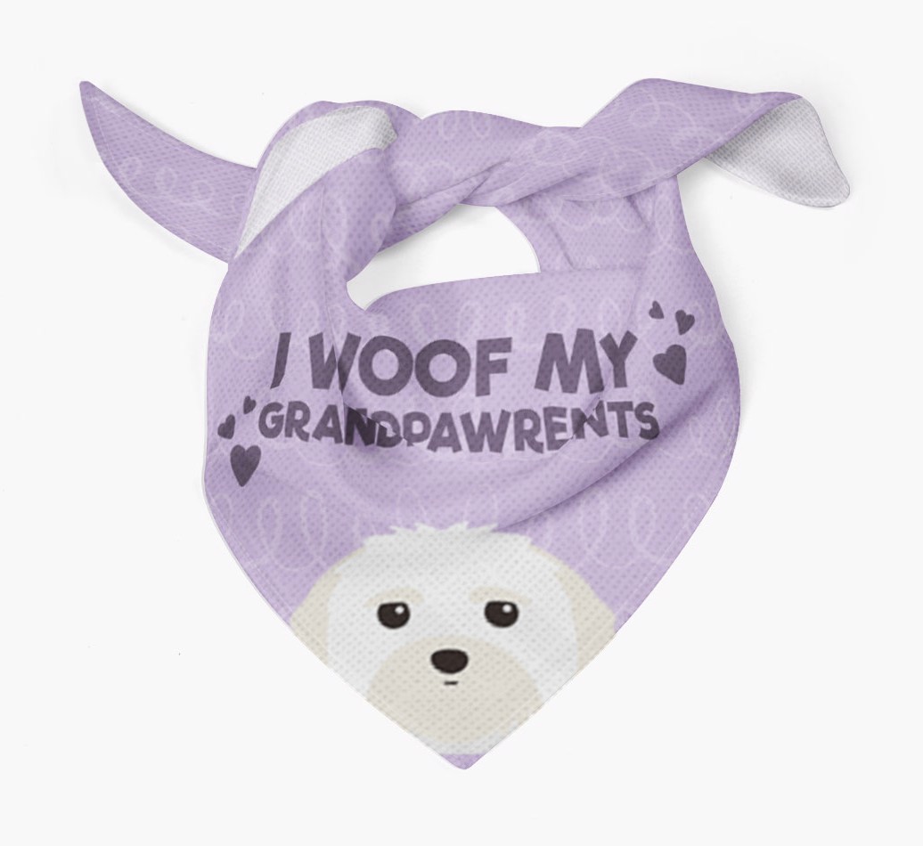 'I Woof My Grandpawrents' Bandana for your {breedFullName}