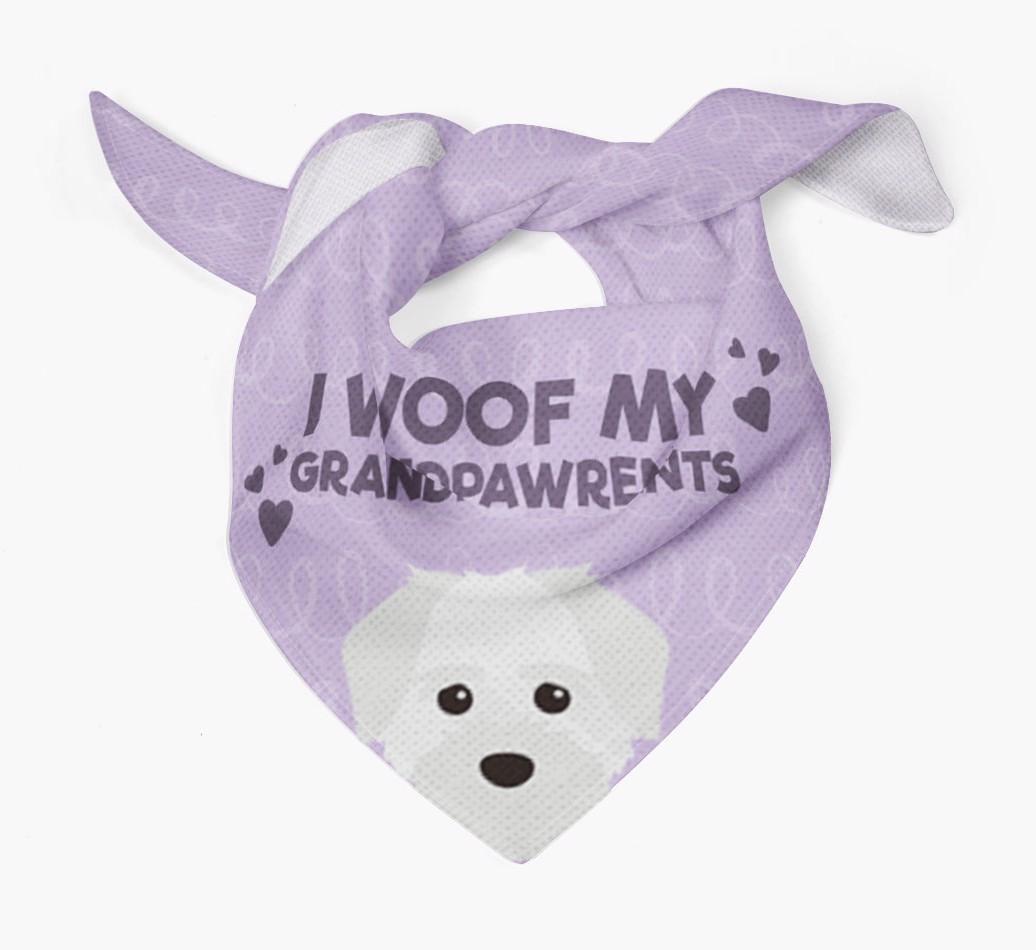 'I Woof My Grandpawrents' Bandana for your {breedFullName}