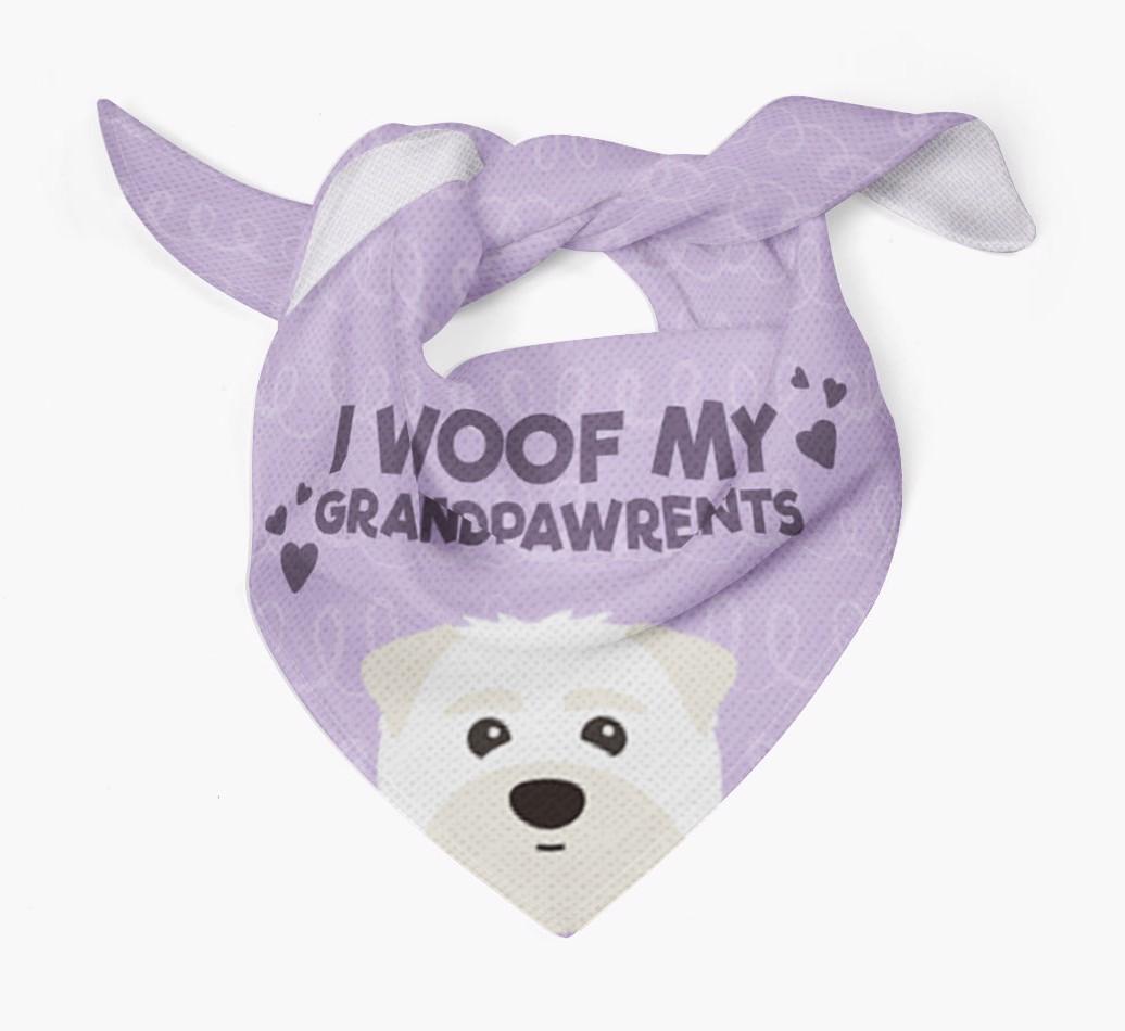 'I Woof My Grandpawrents' Bandana for your {breedFullName}