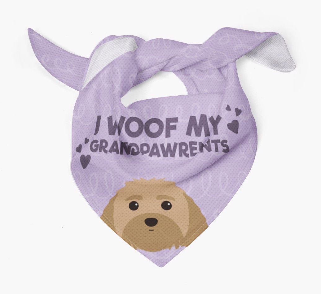 'I Woof My Grandpawrents' Bandana for your {breedFullName}