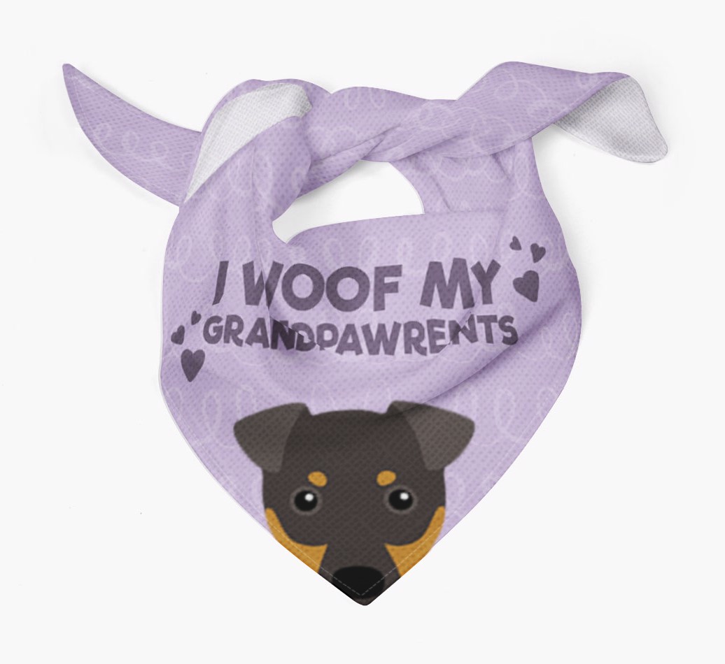 'I Woof My Grandpawrents' Bandana for your {breedFullName}