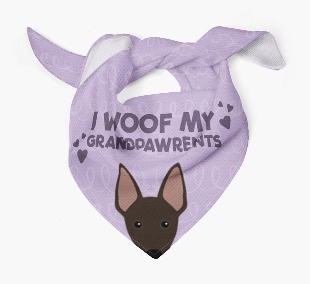 'I Woof My Grandpawrents' Bandana for your {breedFullName}