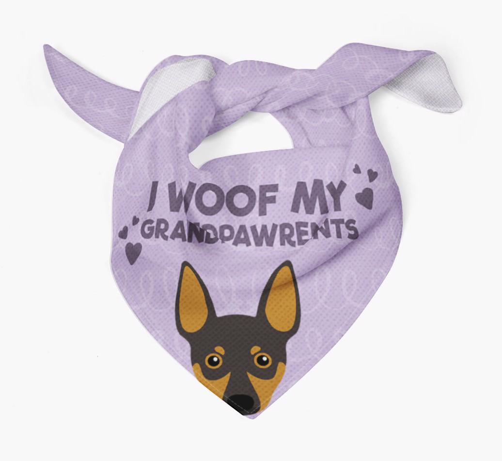 'I Woof My Grandpawrents' Bandana for your {breedFullName}