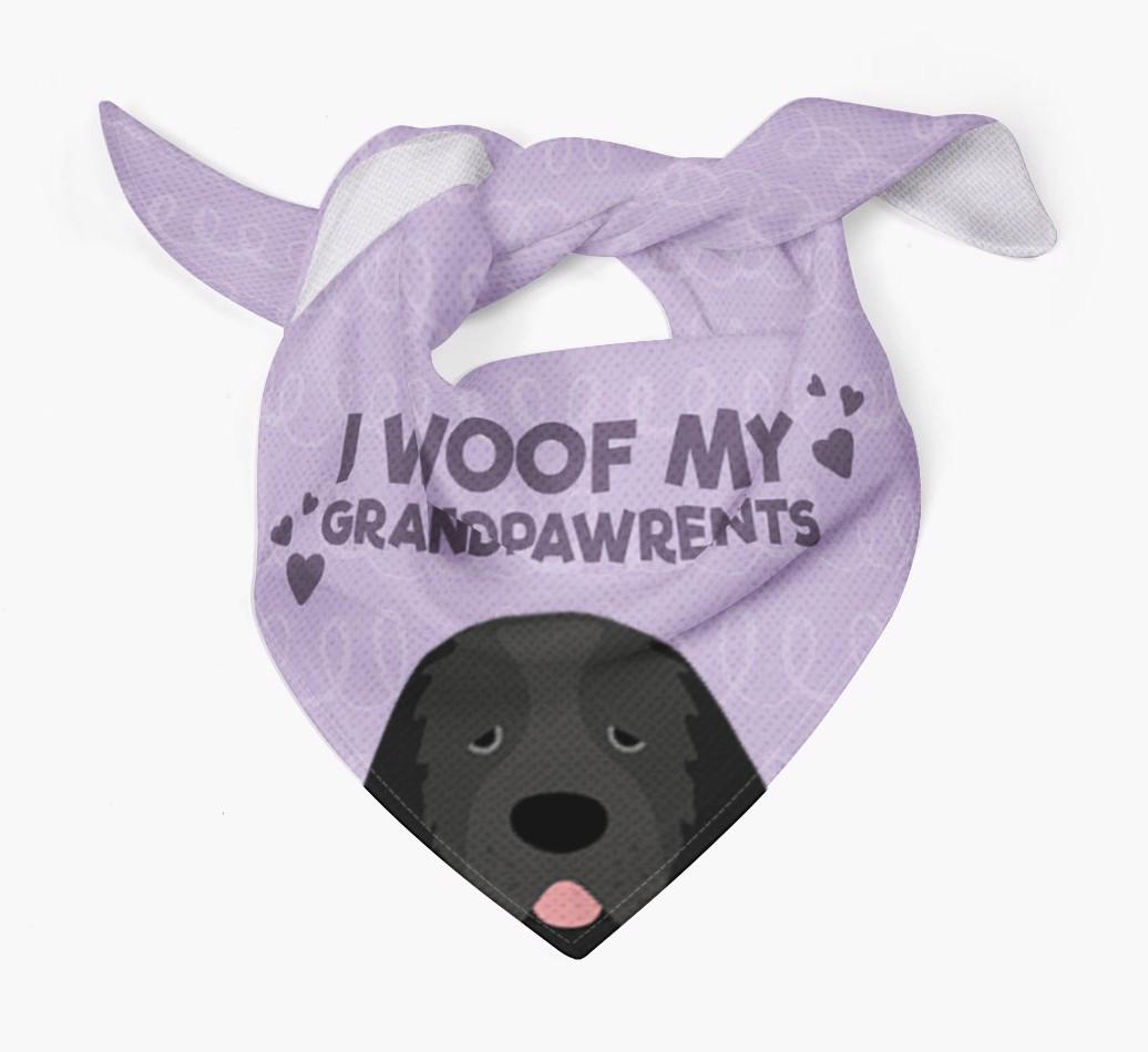 'I Woof My Grandpawrents' Bandana for your {breedFullName}