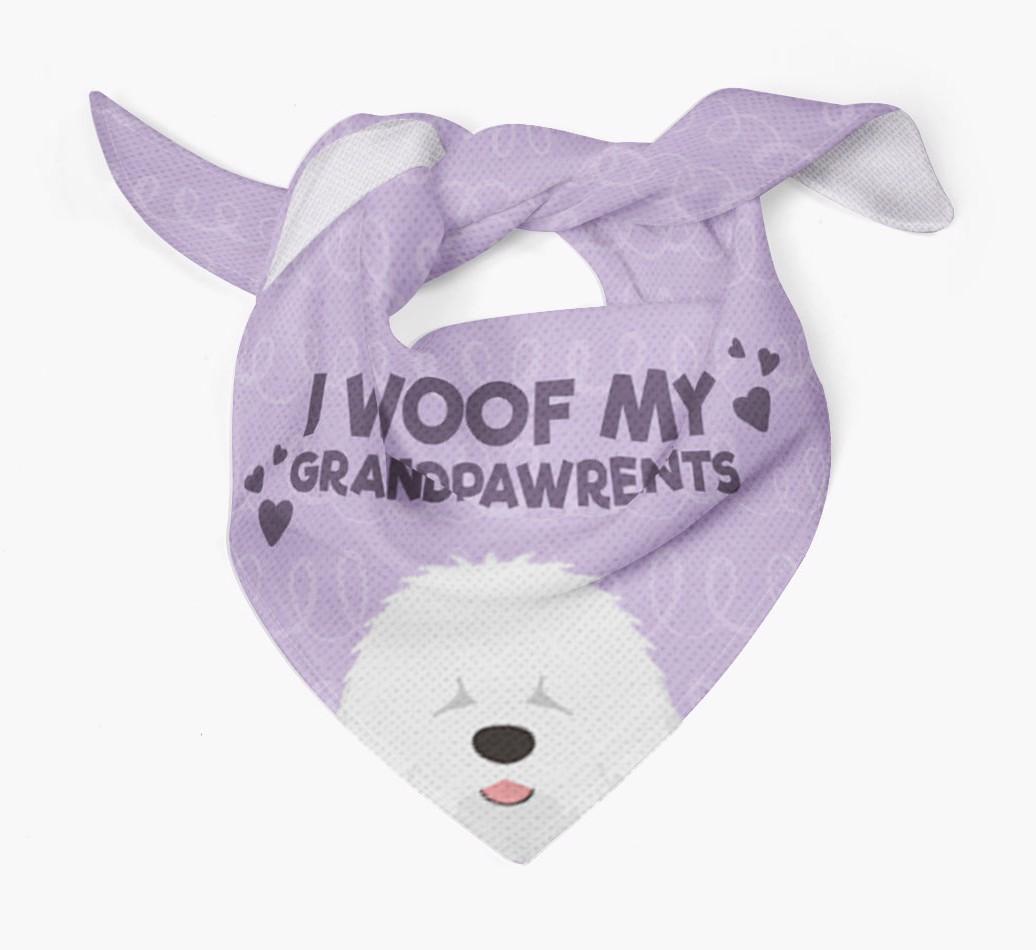 'I Woof My Grandpawrents' Bandana for your {breedFullName}