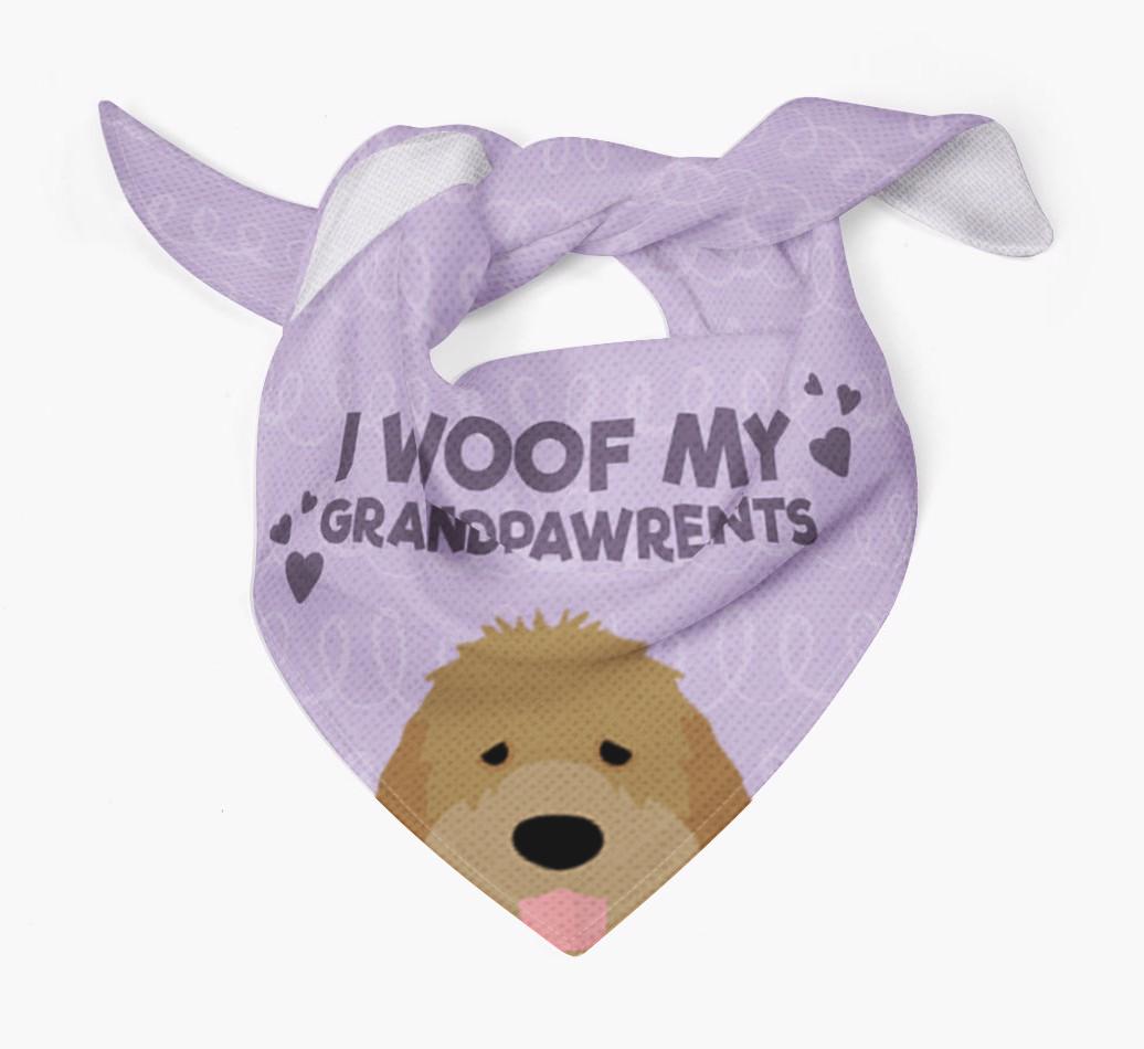 'I Woof My Grandpawrents' Bandana for your {breedFullName}