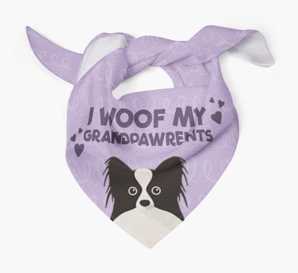 'I Woof My Grandpawrents' Bandana for your {breedFullName}