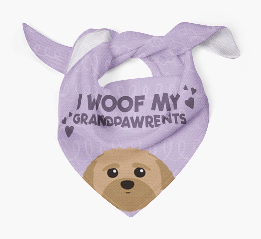 'I Woof My Grandpawrents' Bandana for your {breedFullName}